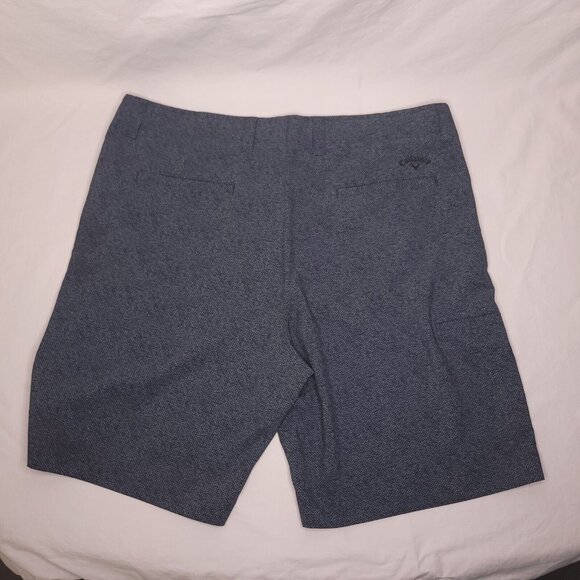 Callaway Mens OptiDri Performance Golf Shorts 38 Media Pocket Gray Blue - Picture 4 of 5